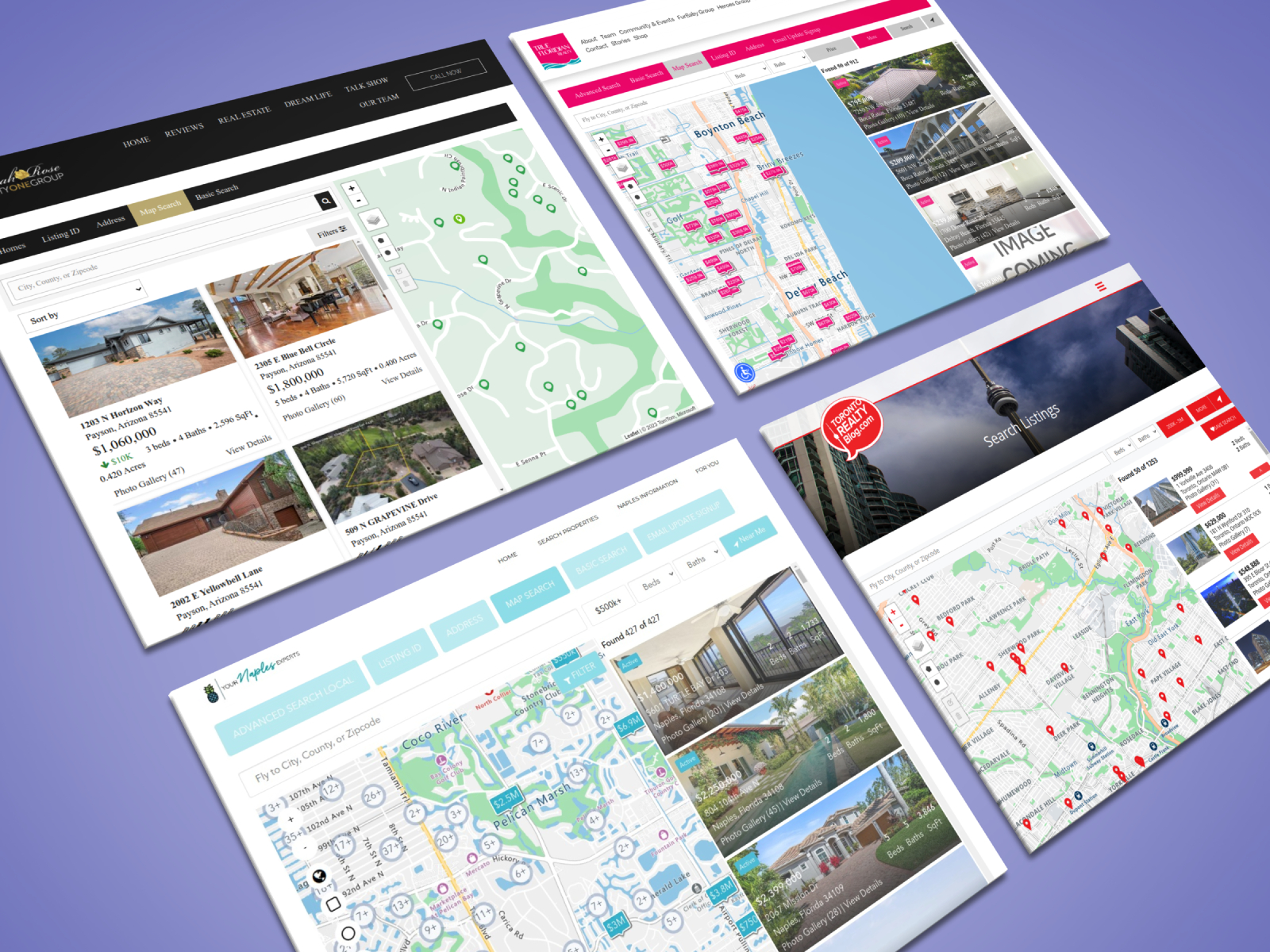 Map Search Pages